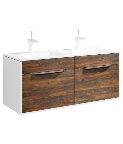 Тумба с умывальником AQWELLA Malaga 120 Крафт темный  Mal.01.12/CD